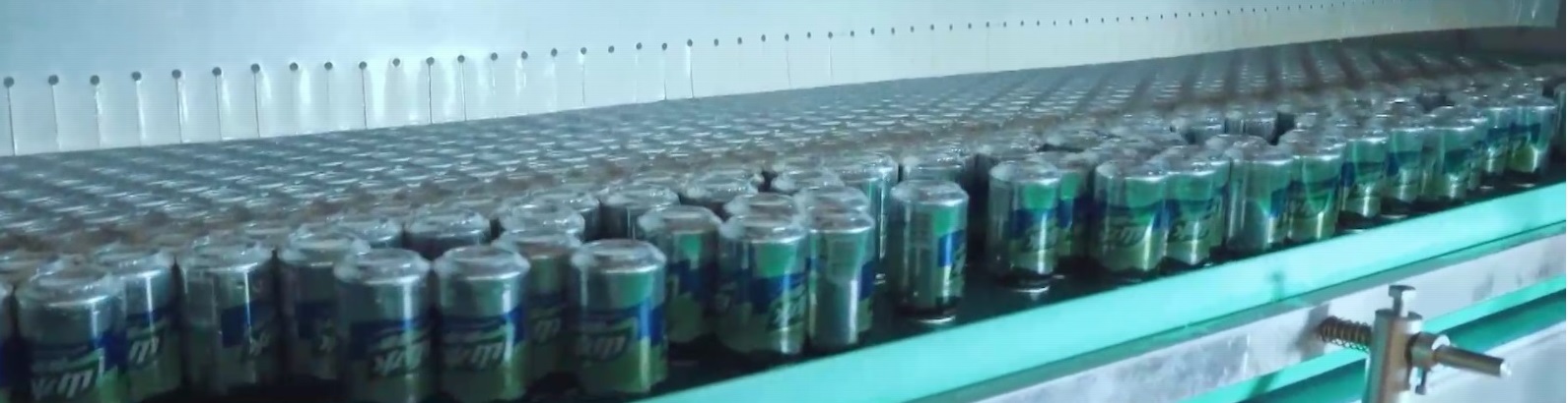 Beer bottling in can